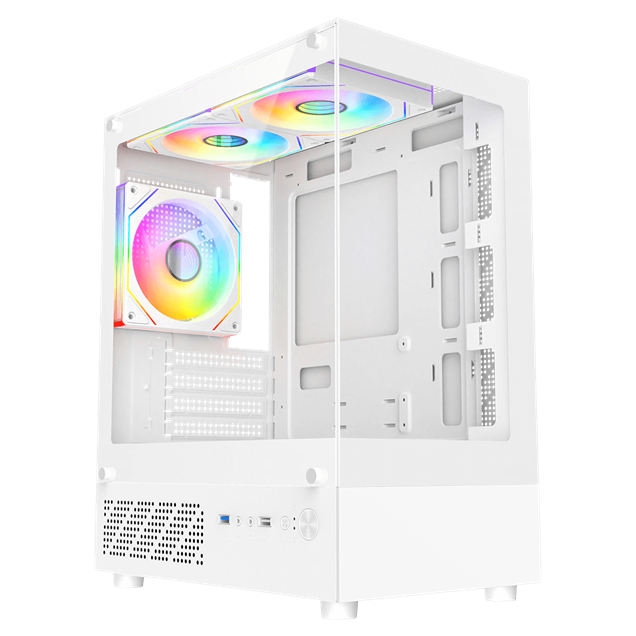 CiT CELCIUS EWT Micro Tower Gaming Case - White 